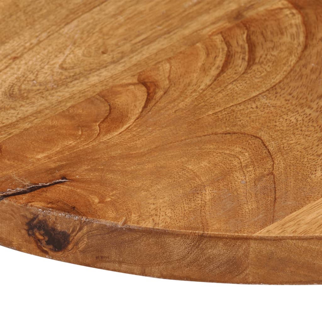 Table Top Ø 50x3.8 cm Round Solid Wood Mango