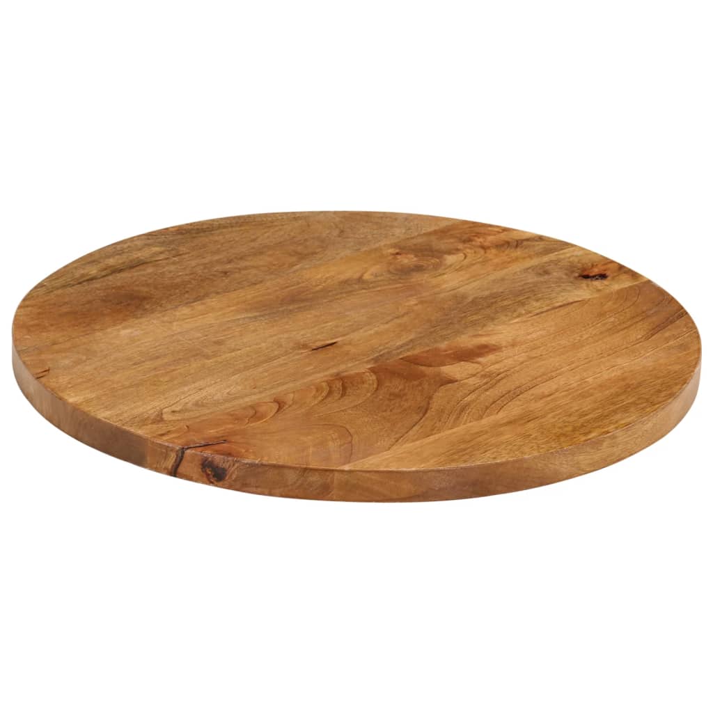 Table Top Ø 60x2.5 cm Round Solid Wood Mango