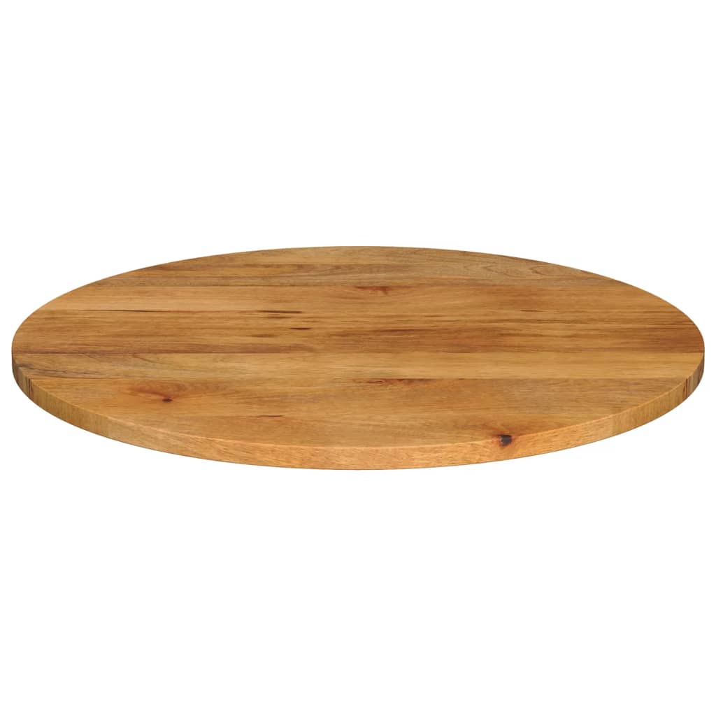 Table Top Ø 70x3.8 cm Round Solid Wood Mango