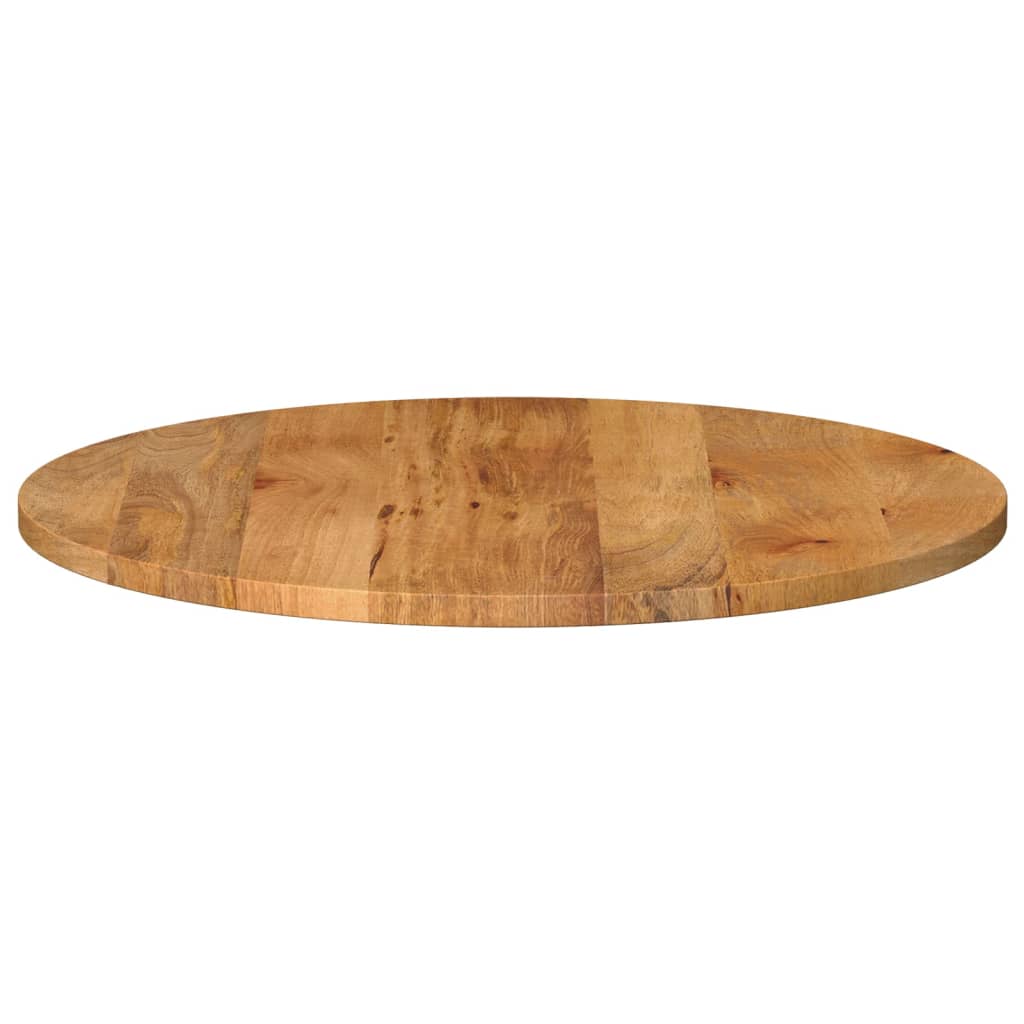 Table Top Ø 70x3.8 cm Round Solid Wood Mango