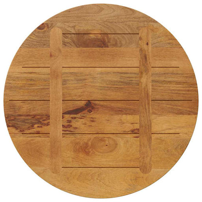 Table Top Ø 70x3.8 cm Round Solid Wood Mango