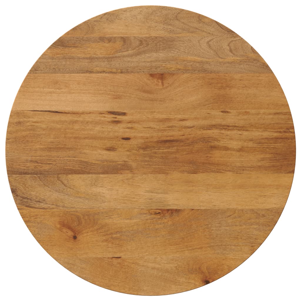 Table Top Ø 90x3.8 cm Round Solid Wood Mango