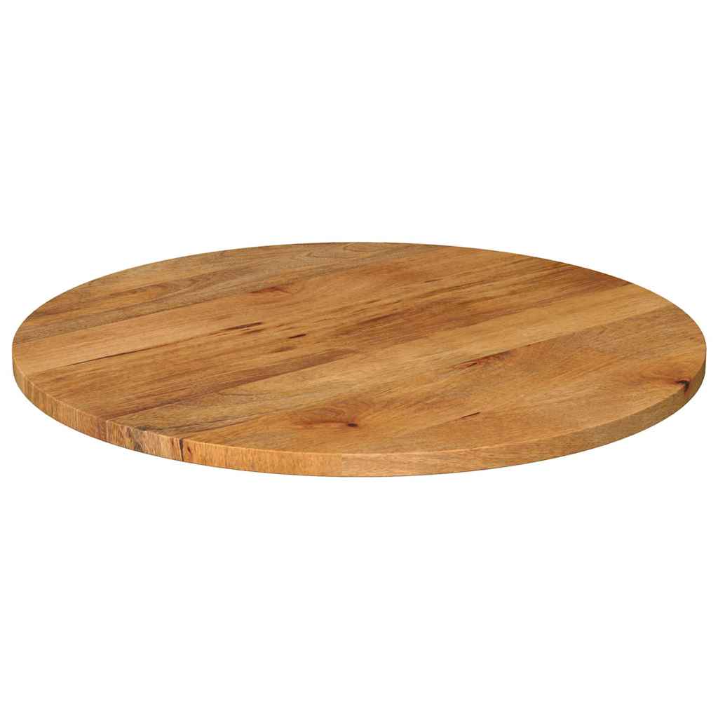 Table Top Ø 90x3.8 cm Round Solid Wood Mango