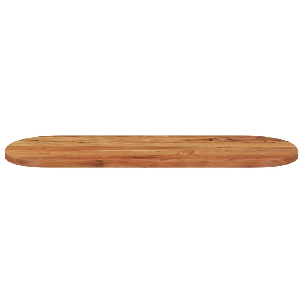 Table Top 110x40x2.5 cm Oval Solid Wood Acacia