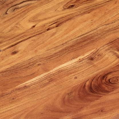 Table Top 140x60x2.5 cm Oval Solid Wood Acacia
