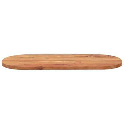 Table Top 100x40x3.8 cm Oval Solid Wood Acacia