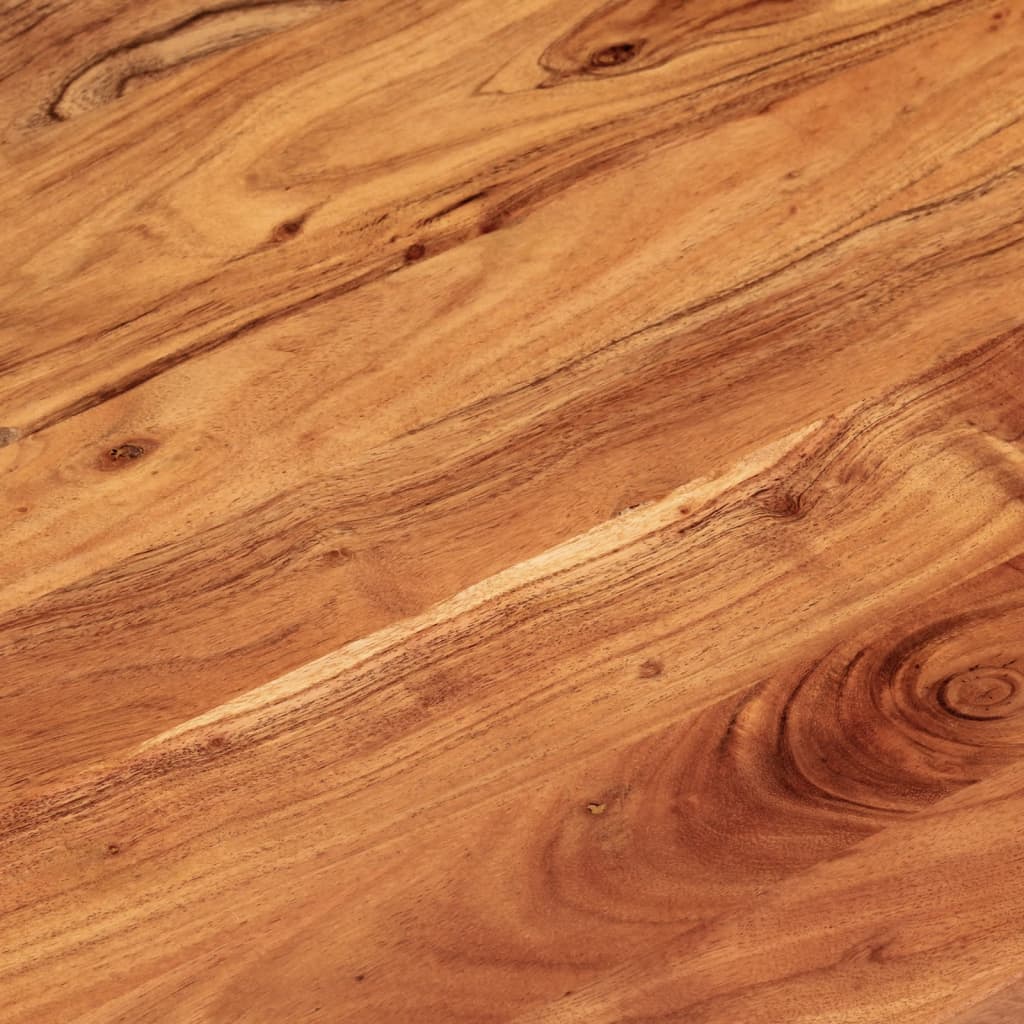 Table Top 100x40x3.8 cm Oval Solid Wood Acacia