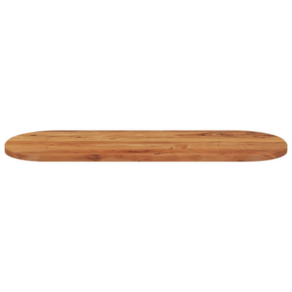 Table Top 110x40x3.8 cm Oval Solid Wood Acacia