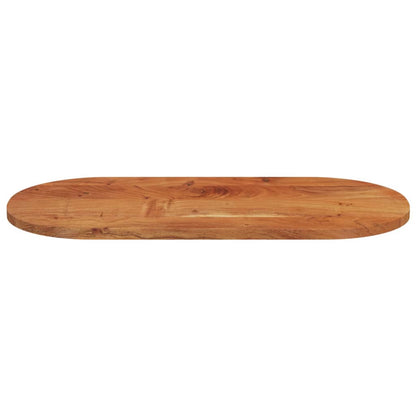Table Top 100x50x3.8 cm Oval Solid Wood Acacia