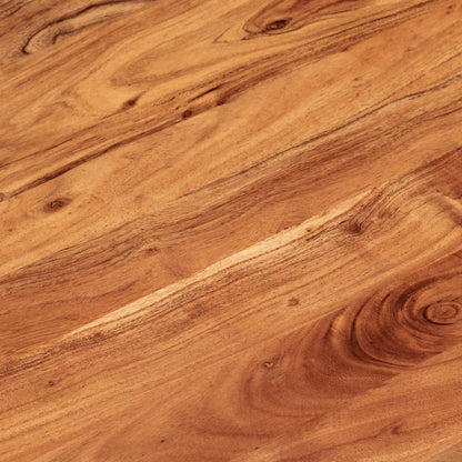 Table Top 100x50x3.8 cm Oval Solid Wood Acacia