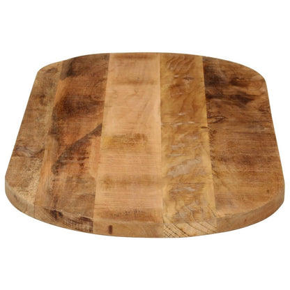 Table Top 90x40x2.5 cm Oval Solid Wood Rough Mango