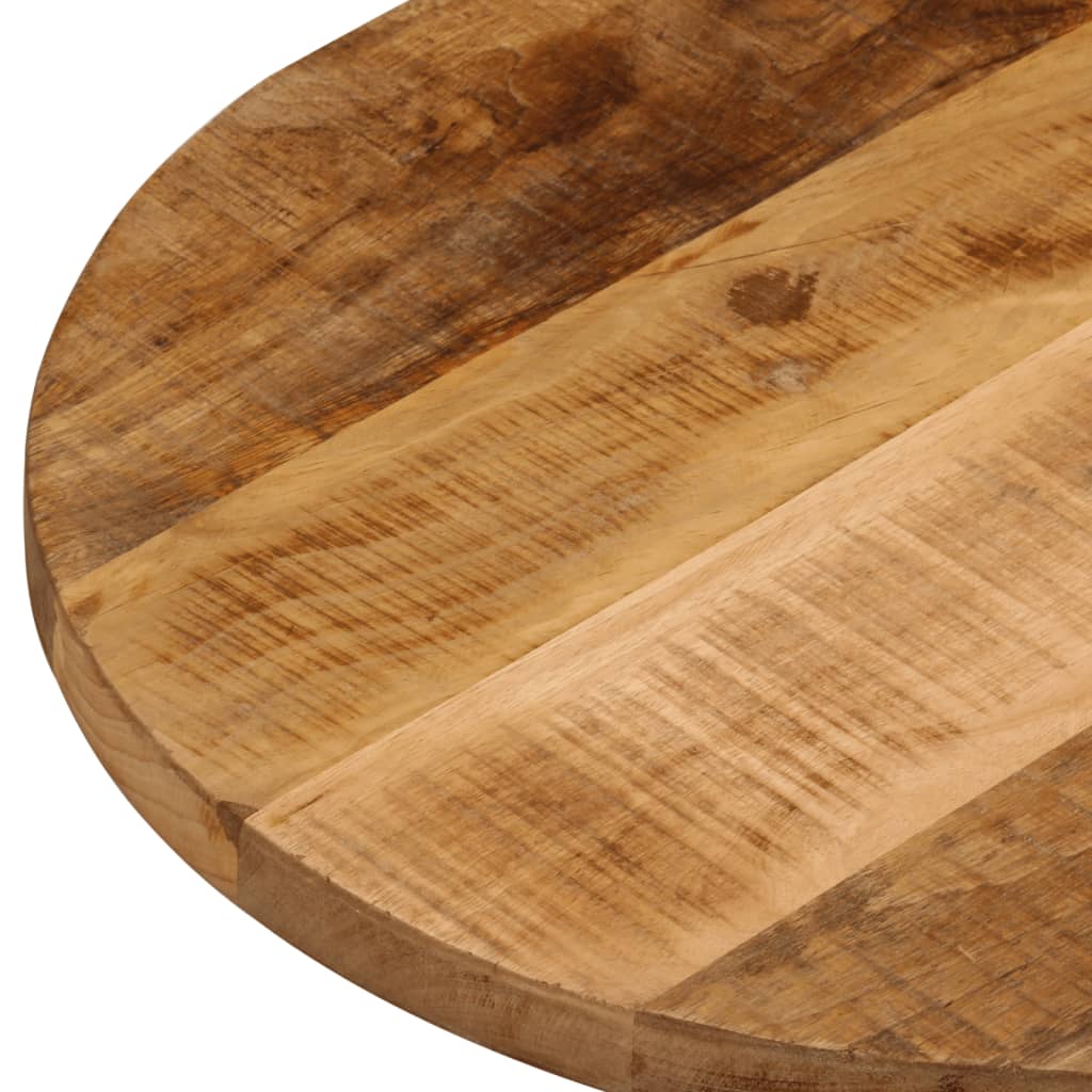 Table Top 110x40x2.5 cm Oval Solid Wood Rough Mango