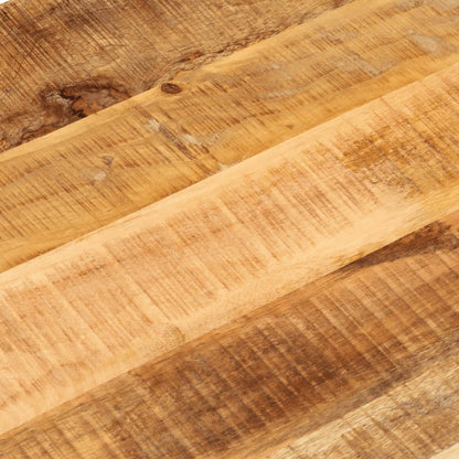 Table Top 110x50x3.8 cm Oval Solid Wood Rough Mango