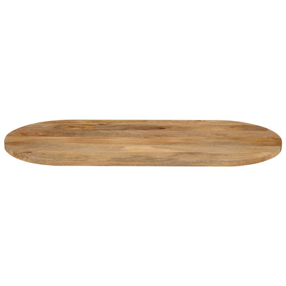 Table Top 100x50x2.5 cm Oval Solid Wood Mango