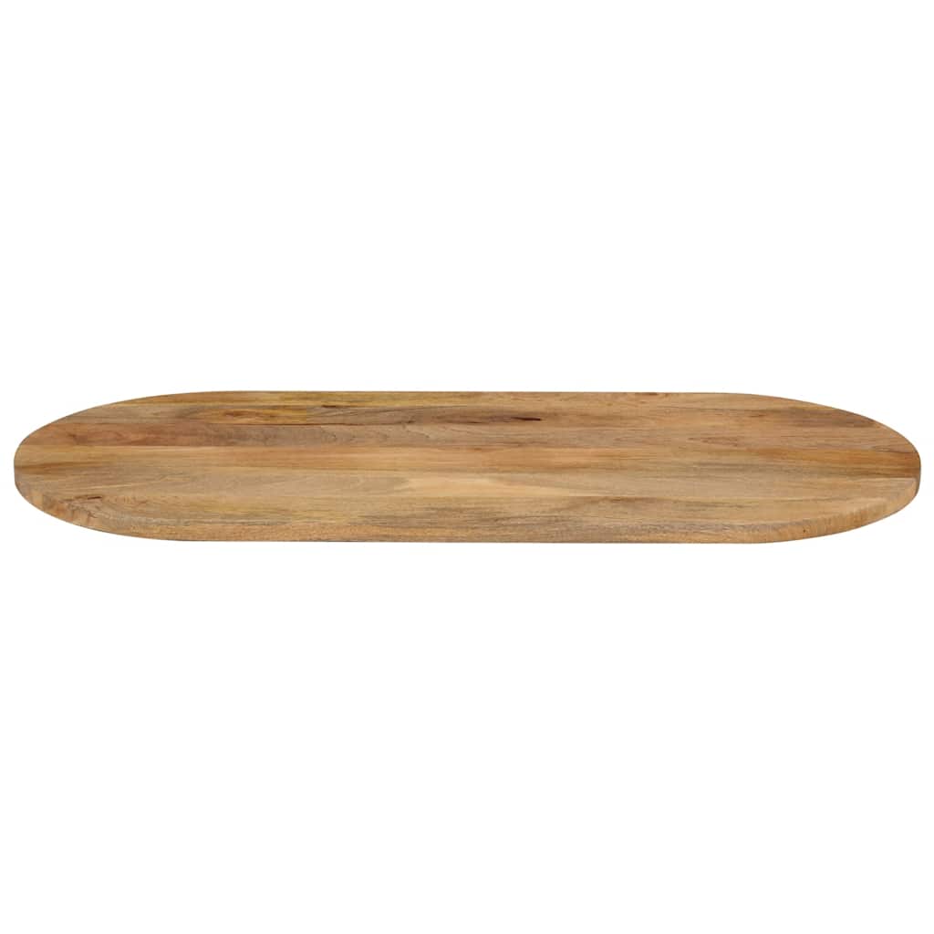 Table Top 100x50x3.8 cm Oval Solid Wood Mango