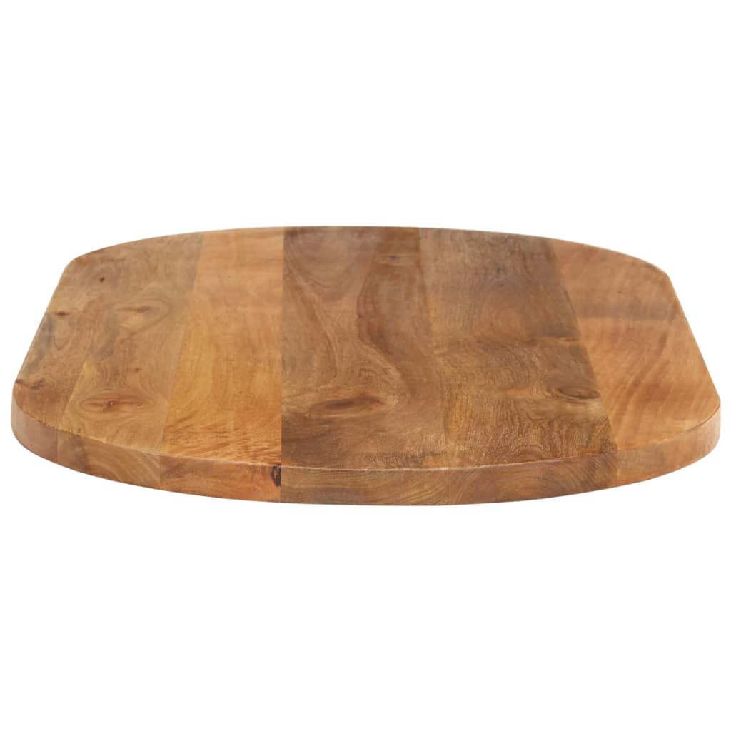 Table Top 80x40x2.5 cm Oval Solid Wood Mango
