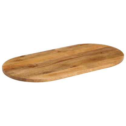 Table Top 100x50x2.5 cm Oval Solid Wood Mango
