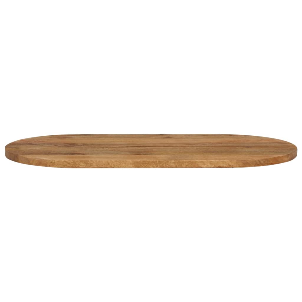 Table Top 140x50x2.5 cm Oval Solid Wood Mango