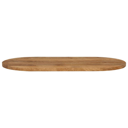 Table Top 140x60x2.5 cm Oval Solid Wood Mango