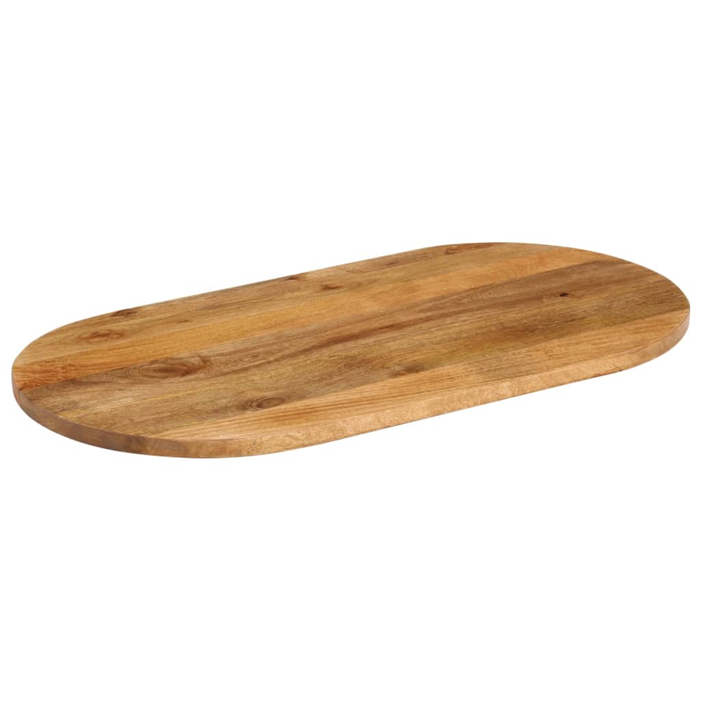 Table Top 110x40x3.8 cm Oval Solid Wood Mango