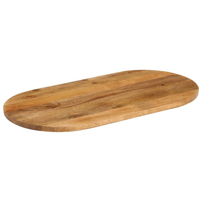 Table Top 100x50x3.8 cm Oval Solid Wood Mango