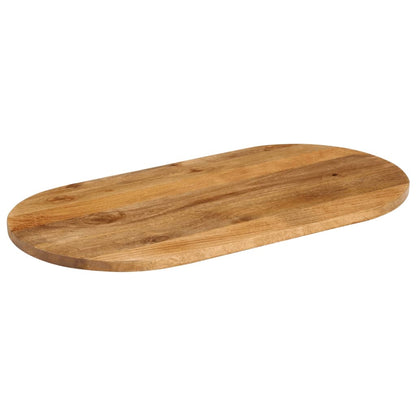 Table Top 120x50x3.8 cm Oval Solid Wood Mango