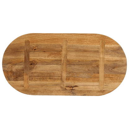 Table Top 120x60x3.8 cm Oval Solid Wood Mango