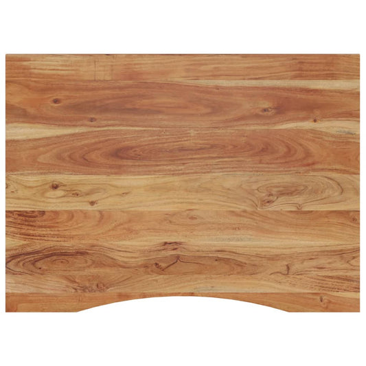 Desk Top 100x80x2.5 cm Rectangular Solid Wood Acacia
