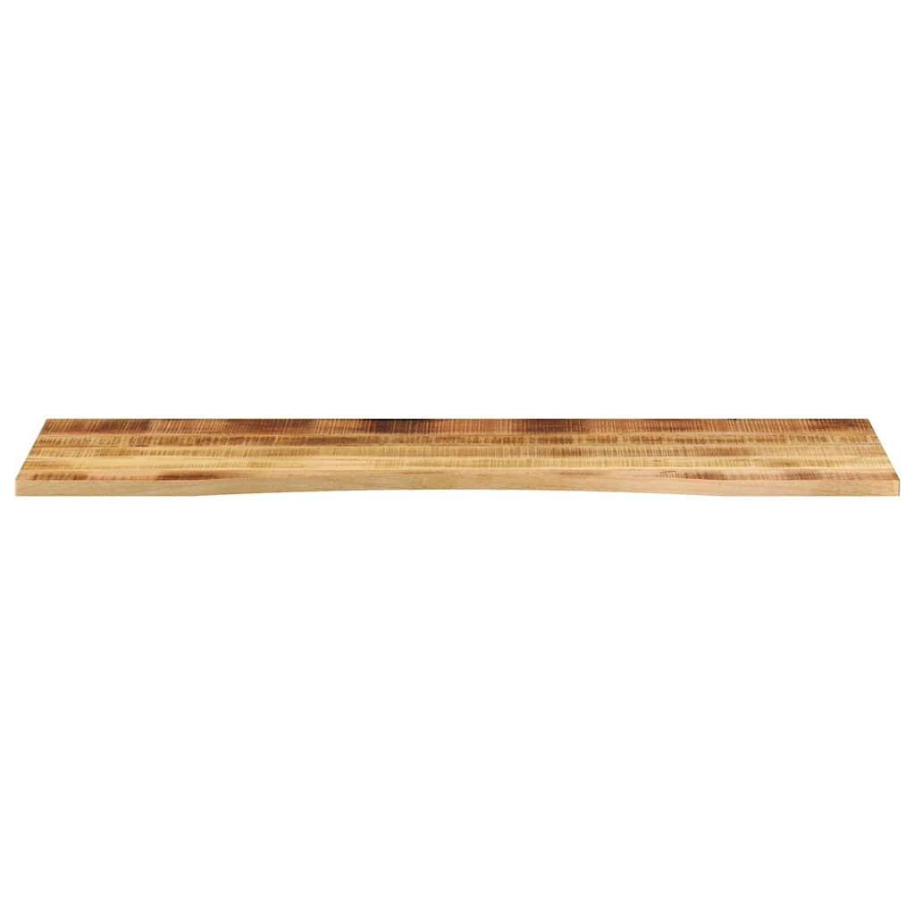 Desk Top with Curve 160x50x2.5 cm Solid Wood Rough Mango