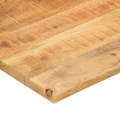 Desk Top with Curve 140x60x2.5 cm Solid Wood Rough Mango
