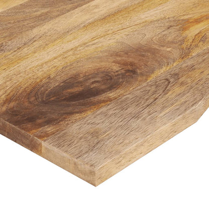 Desk Top with Curve 90x60x2.5 cm Solid Wood Rough Mango