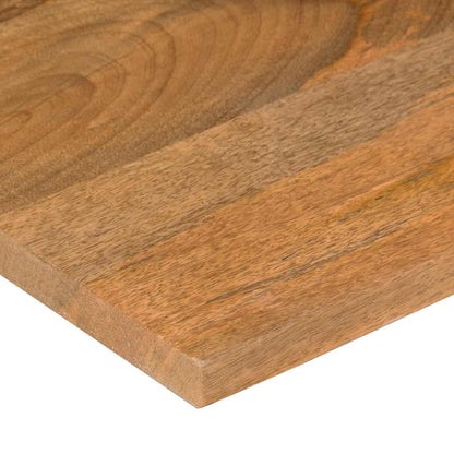 Desk Top with Curve 80x50x2.5 cm Solid Wood Rough Mango