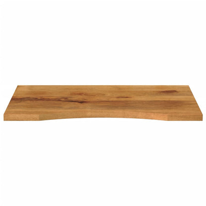 Desk Top with Curve 90x50x2.5 cm Solid Wood Rough Mango