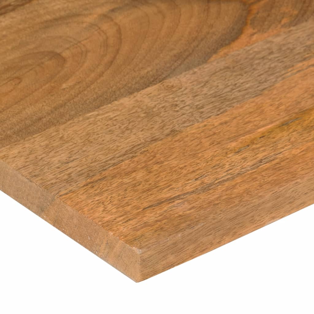 Desk Top with Curve 80x60x2.5 cm Solid Wood Rough Mango