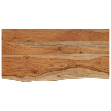 Wall Shelf 40x20x2.5 cm Rectangular Solid Wood Acacia Live Edge