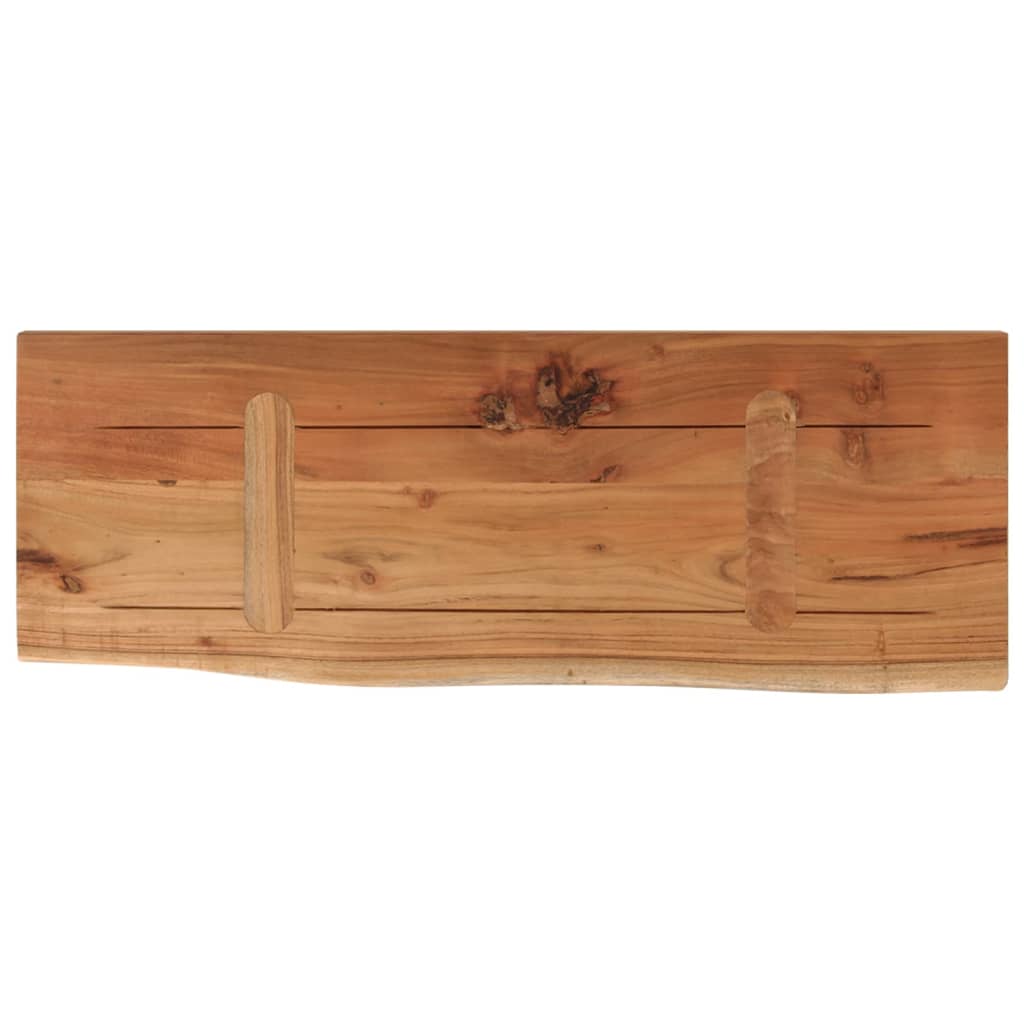 Wall Shelf 50x20x2.5 cm Rectangular Solid Wood Acacia Live Edge