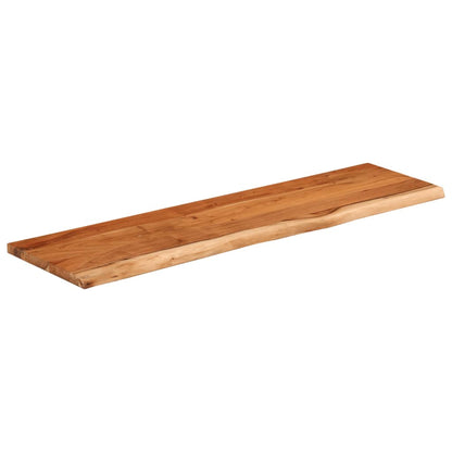 Wall Shelf 70x20x2.5 cm Rectangular Solid Wood Acacia Live Edge