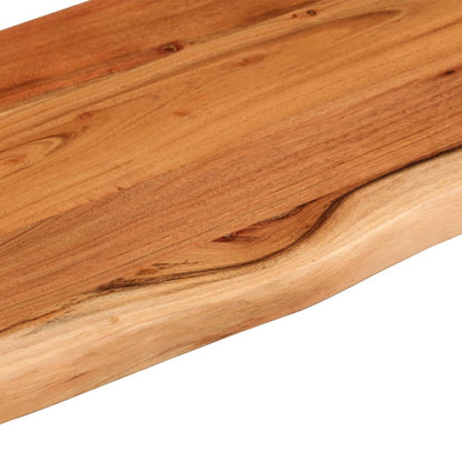 Wall Shelf 70x20x2.5 cm Rectangular Solid Wood Acacia Live Edge