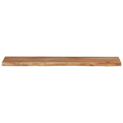 Wall Shelf 110x20x2.5 cm Rectangular Solid Wood Acacia Live Edge