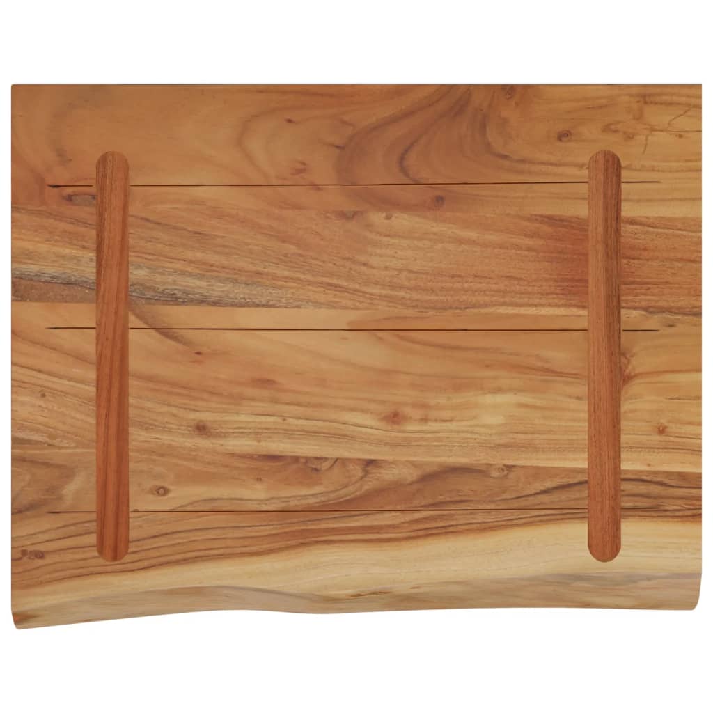 Wall Shelf 40x30x2.5 cm Rectangular Solid Wood Acacia Live Edge