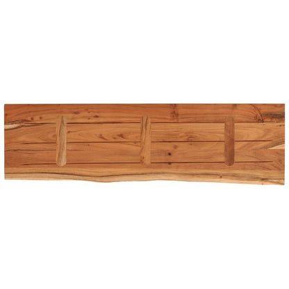 Wall Shelf 110x30x2.5 cm Rectangular Solid Wood Acacia Live Edge