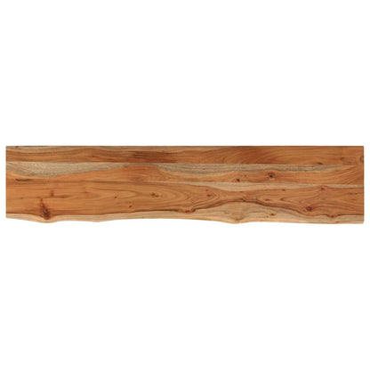 Table Top 180x30x2.5 cm Rectangular Solid Wood Acacia Live Edge