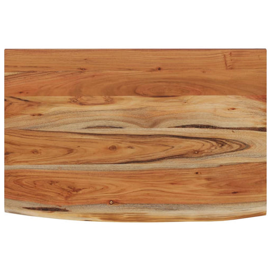 Wall Shelf 70x40x2,5 cm Rectangular Solid Wood Acacia Live Edge