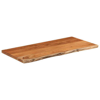 Table Top 80x40x2.5 cm Rectangular Solid Wood Acacia Live Edge