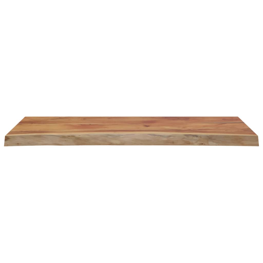 Table Top 90x40x2.5 cm Rectangular Solid Wood Acacia Live Edge