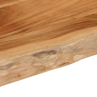 Table Top 90x40x2.5 cm Rectangular Solid Wood Acacia Live Edge