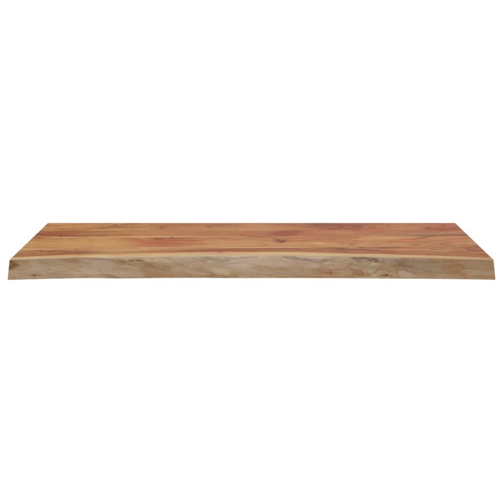 Table Top 100x40x2.5 cm Rectangular Solid Wood Acacia Live Edge