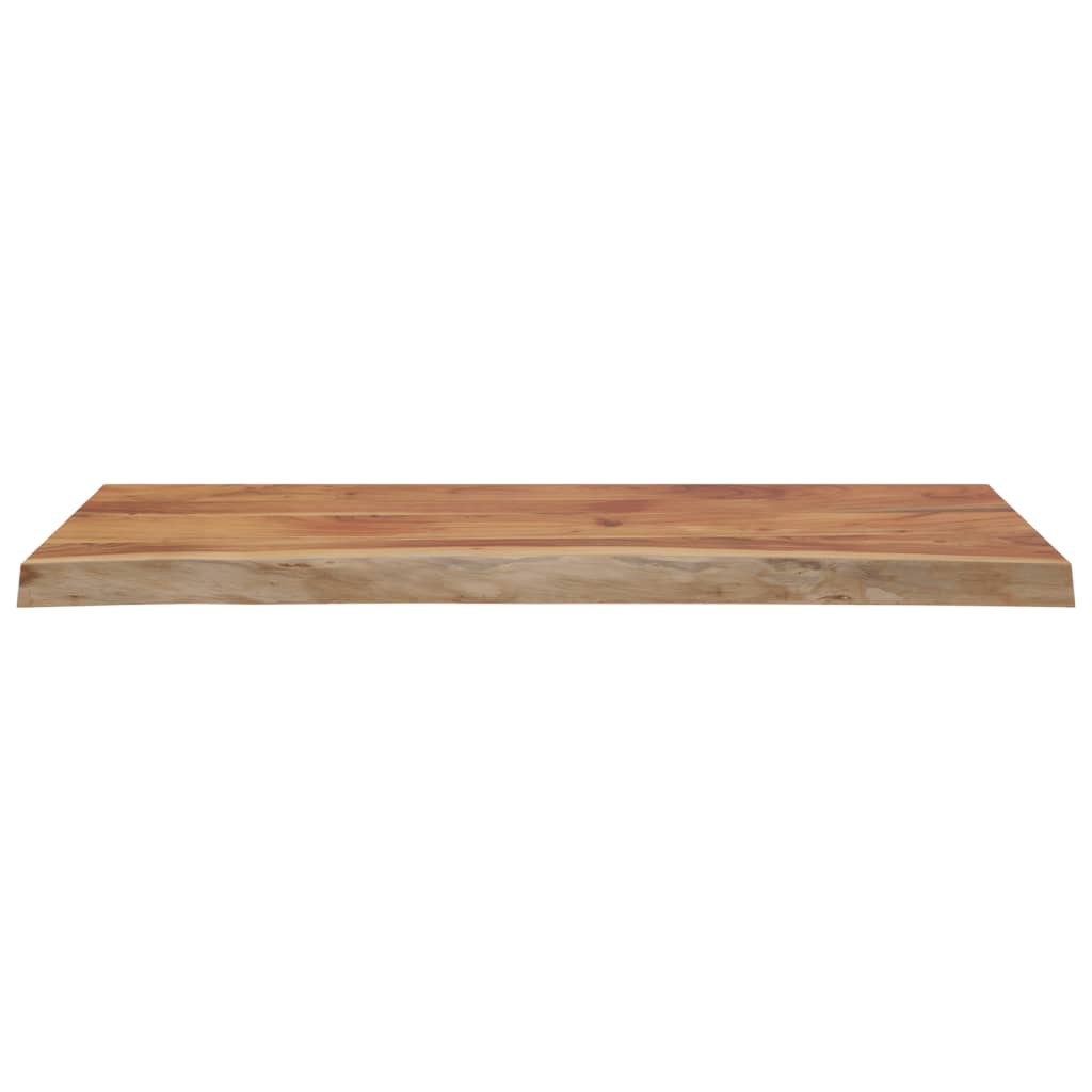 Table Top 110x40x2.5 cm Rectangular Solid Wood Acacia Live Edge