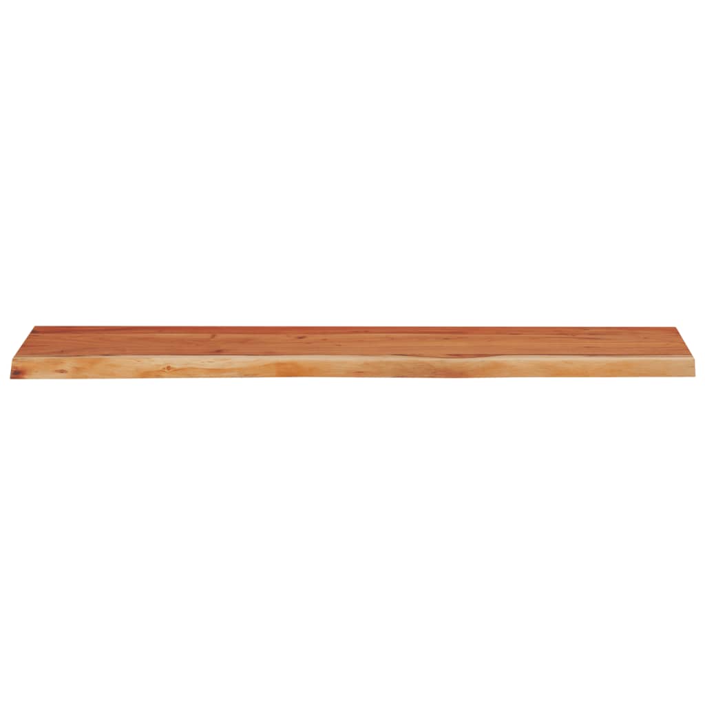 Table Top 140x40x2.5 cm Rectangular Solid Wood Acacia Live Edge