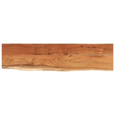 Table Top 160x40x2.5 cm Rectangular Solid Wood Acacia Live Edge